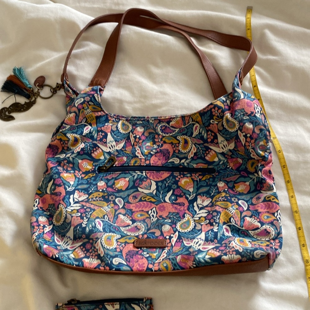 Sakroots TEAL ENCHANTED FOREST purse Excellent condition - Picture 3 of 4